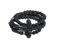 Wraps Wearable Braided Wristband Headphone Earbuds, Natural Ebony (WRAPSWBLK-V15M)