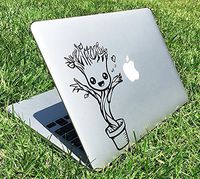 Cute Groot Dancing Guardians of the Galaxy Marvel Superheroes Music Note Heart Apple Macbook Decal Vinyl Sticker Apple Mac Air Pro Retina Laptop sticker