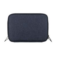 Double Layers Electronics Gadget Organizer by EXKOKORO, Travel Cord Storage Bag for USB Cable, Charging Cord, SD Card, HDD, USB Flash Drive, Power Bank(Navy)