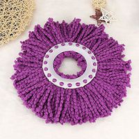 Zaowole Replacement 360 Rotating Easy Magic Microfiber Spinning Floor Mop Head Purple