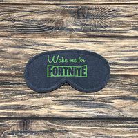 Wake Me For Sleep Mask, Sleeping Mask Embroidery Design, Jersey Sleeping Mask for Gamer, Video Game Sleep Mask, Video Game Gift, Travel Sleep Mask, Sleep Mask for Men, Boy Game Gift so89