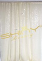 Sequin Curtains 2 Panels Sequin Backdrop 4FTx8FT Glitter Backdrop Ivory Photobooth Potography Background Elegant Backdrops