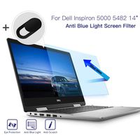 Anti Blue Light Screen Filter for Dell Inspiron 5000 5482 2-in-1 14" Touch Screen Laptop, Anti Glare Screen Protector Blue Light Blocking Eye Protection with Webcam Cover