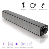 Sound Bar Speakers for Computer Deskto Laptop TV PC Monitor Cellphone Projectors Deep Bass Wired RCA Connection Aux Wireless Bluetooth Portable Stereo Elegant Outdoor Computer Gaming Speaker