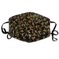 YUIOP Many Birds Grey Pattern Printed Mask Neutral Mask for Men and Women Polyester Dust-Proof Breathable Mask