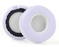 Justfitgear Replacement Protein Leather Ear Pads for Beats by Dr. Dre MIXR Headphone Headset Earphone (White)
