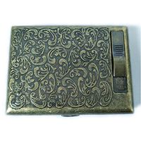 Retro Metal USB Cigarette Lighter Case 623