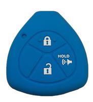 Rpkey Silicone Keyless Entry Remote Control Key Fob Cover Case protector For Toyota 4Runner Corolla Matrix RAV4 Venza Yaris Pontiac Vibe Scion iQ tC xB xD HYQ12BBY MOZB41TG （Wathet）