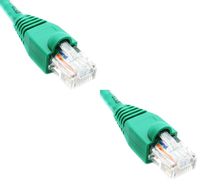 Ultra Spec Cables Pack of 2 - Green 1FT Cat6 Ethernet Network Cable LAN Internet Patch Cord RJ45 Gigabit