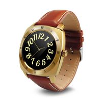 Joso 1.22" Round Full HD IPS Screen 240240 Pixels Bluetooth 4.0 Smart Watch Waterproof IP53 with Pedometer, Remote Camera, Sedentary Reminder, Heart Rate Monitor, Sleep Monitoring(Gold)