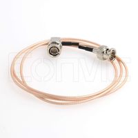 Eonvic RG179 75ohm BNC Plug Right Angle Pigtail Coaxial Cable for fs700 to atomos Recorder or BMCC Video Camera 45cm (45cm /18''inch)