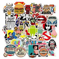 Cute Random supreme sticker 100% Vinyl Music Film Skateboard Guitar Waterproof Travel Case Sticker Phones Door Laptop stickers Luggage water bottle stickers Bike Stickers for teens hypebeast (100pcs)