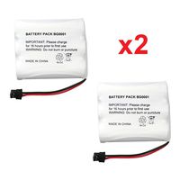 2 Fenzer Rechargeable Cordless Phone Batteries for Panasonic P-P501 P-P504 Cordless Telephone Battery Replacement Packs