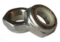 Stainless Steel Thin Jam Nylon Insert Lock Nuts 3/8-24 (pack of 10) Marine Bolt Supply
