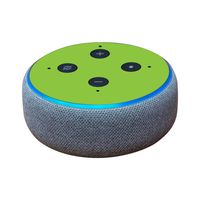 MightySkins Skin Compatible with Amazon Echo Dot (3rd Gen) - Solid Lime Green | Protective, Durable, and Unique Vinyl Decal Wrap Cover | Easy to Apply, Remove, and Change Styles | Made in The USA