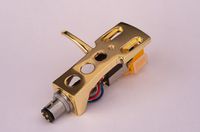 Gold plated Headshell, cartridge, needle for Denon DJ VL12, DP-DJ100, SL-7D, DP-DJ101, DP-30L, DP-DJ151, DP-55K, DP-50L, DP-2700, DP-1800, GT-800, SL-5A, DP-2500, - MADE IN ENGLAND