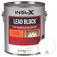 INSL-X Lead Block, Lead Encapsulating Paint, Eggshell, White, 1 Gallon