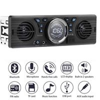 PolarLander Universal 1 Din 12V in-Dash Car Radio Audio Player Built-in 2 Speaker Stereo FM Support Bluetooth with USB/TF Card Port