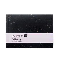 3SumLife Scrapbook Polaroid Photo Album DIY Fujifilm Instax Album Hard Cover Elegant Memory Book With Accessories Christmas Family Valentines Day Thanksgiving Day and Birthday Gift 4C(black)