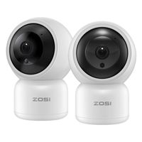 ZOSI 2 Pack 1080P Wireless Security Camera for Home, WiFi Camera Nanny Elder Baby Monitor with Pan,Surveillance IP Camera PTZ Indoor,Two-Way Audio & Night Vision