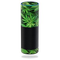 MightySkins Skin Compatible with Amazon Echo - Weed | Protective, Durable, and Unique Vinyl Decal wrap Cover | Easy to Apply, Remove, and Change Styles | Made in The USA