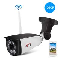 ENSTER Outdoor Security Camera - 1080P Home Outside Surveillance Camera - Motion Detection, Waterproof, Night Vision, FTP, Support Max 128GB Micro SD Card -Windows, iOS, Android Compatibility