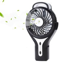 iKKEGOL Mini Portable USB Handheld Misting Fan, USB Rechargeable Desk Fun with Personal Cooling Humidifier for Outdoor, Home (Black)