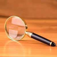 A&Dan Reading Magnifier, 10X Handheld Magnifying Mirror Focusing Mirror, 6Cm Lens, HD Imaging Reading Glasses