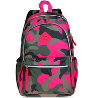 Vbiger Girl's & Boy's Backpack for Middle School Cute Bookbag Outdoor Daypack (Rose Red(camouflage))