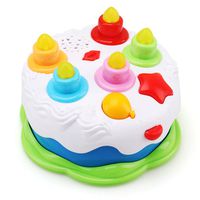 Amy&Benton Kids Birthday Cake Toy for Baby & Toddlers with Counting Candles & Music, Gift Toys for 1 2 3 4 5 Years Old Boys and Girls
