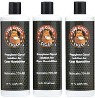 Joe Cool Cigar Propylene Glycol Solution for Cigar Humidifiers (16 oz Bottles) - 3 PACK