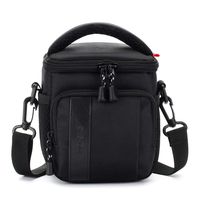 MCHENG Shock Resistant Compact Camera Case for Canon EOS Rebel SL1 M3 M5 M6 M10 PowerShot SX530 HS / Nikon 1 J1 COOLPIX A10 B500 P90 / SONY A5000 A6000 Cyber-Shot DSC-W830 / OLYMPUS Tough TG-5, Black