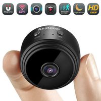 Mini WiFi Camera, Ansteker Mini Wireless HD 1080P Camera Portable Small Home Security Nanny Cam with Nigh Vision Motion Detection(Oldblack)