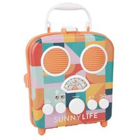 Sunnylife Portable Beach MP3 Speaker with AM/FM Radio and Smartphone Holder