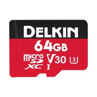 Delkin Devices 64GB Select microSDXC UHS-I (U3/V30) Memory Card (DDMSDR50064G)