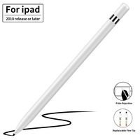 Stylus Pen for iPad with Palm Rejection - Mixoo Fine Tip Stylus Digital Pen with Replaceable Tip for iPad 2019(7th Gen)/iPad 2018(6th Gen)/iPad Air 3/iPad Mini 5/ iPad Pro 11/12.9 Inch - White