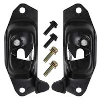 Left & Right Pair Tailgate Latch Lever, Rear Gate Lock Latch with Striker Bolt, Fit for 1999-2007 Chevy Silverado GMC Sierra Cadillac Escalade EXT, Replace # 15921948 15921949