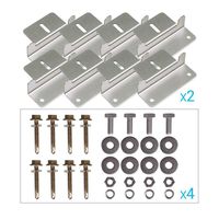 Renogy 4 Sets of Solar Panel Mounting Z Brackets for RV, Boat, Wall and Other Off Gird Roof Installation, 4 Pack