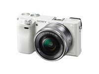 Sony Alpha a6000 White Interchangeable Lens Camera with E PZ 16-50mm F3.5-5.6 OSS - International Version (No Warranty)