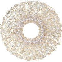 200 Pack Sheer Organza Bags Drawstring Organza Pouches Gold Swirl Design Organza Bags Wedding Party Favor Organza Bags