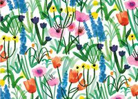 Wrap Country Floral Rolled Gift Wrap Paper (2) 2 Sheets 19.5 in x 27.5 in