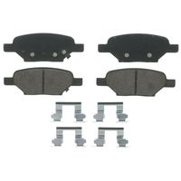 Wagner QuickStop ZD1033A Ceramic Disc Pad Set Includes Pad Installation Hardware, Rear