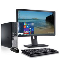 2018 DELL Desktop Computer Package with 22' Monitor, Intel Core 2 Duo 3.0G, 8G DDR3, 120G SSD, VGA, DP, Windows 10, 64 bit-Multi Language Support-English/Spanish/French (C2D)(Renewed)