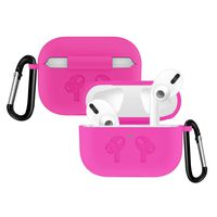 RUOQINI Compatible for Airpods Pro Case,Soft Silicone Protective Cover - Babi Pink