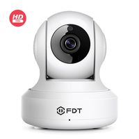 FDT 720P HD WiFi Pan/Tilt IP Camera (1.0 Megapixel) Indoor Wireless Security Camera FD7901 (White), Plug & Play, Two-Way Audio & Nightvision