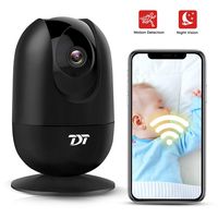 Pet Camera Security Camera, TDT 1080P WiFi Surveillance Camera with Motion Detection, Two-Way Audio, Night Vision and Cloud Storage, Wireless Indoor IP Camera for Pet/Baby Monitor, Work with Alexa