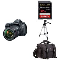 Canon EOS 6D Mark II Digital SLR Camera with EF 24-105mm USM Lens + Accessory Bundle