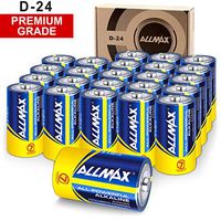 ALLMAX All-Powerful Alkaline Batteries - D (24-Pack) - Premium Grade, Ultra Long-Lasting and Leak Proof with EnergyCircle Technology (1.5 Volt)