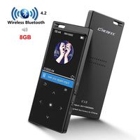 Portable MP3 Player with Bluetooth,8G Lossless Hi-Fi Sound MP3 Music Players with Touch Button/1.8TFT Screen, Built in Loud Speaker, FM Radio, Voice Recorder, Expandable up to 128 GB