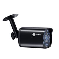 Anni 1.0MP HD 720P Analog Security Camera, 3.6mm Lens 24PCS LEDs, 65ft IR Night Vision, Indoor/Outdoor Weatherproof Surveillance CCTV Bullet Camera(Black)